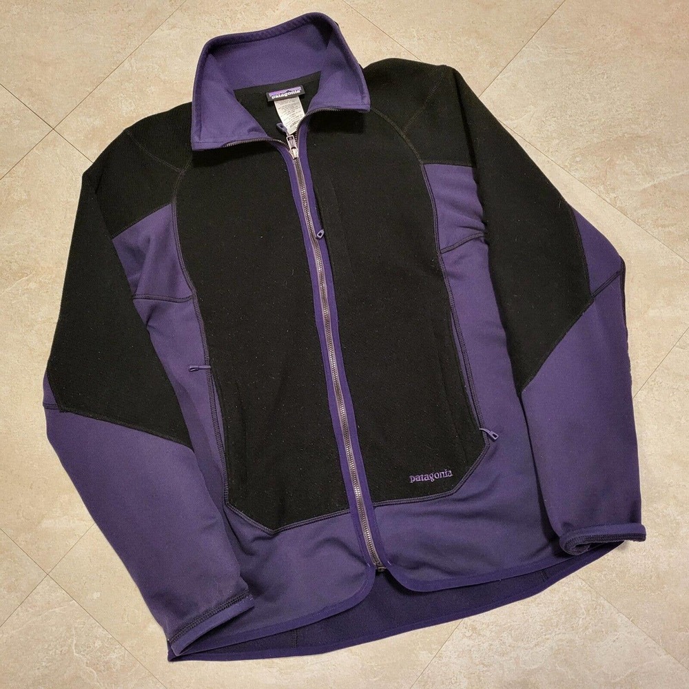 VTG Patagonia Womens L‎ Large Piton Hybrid Fleece Polartec Sweatshirt Jacket